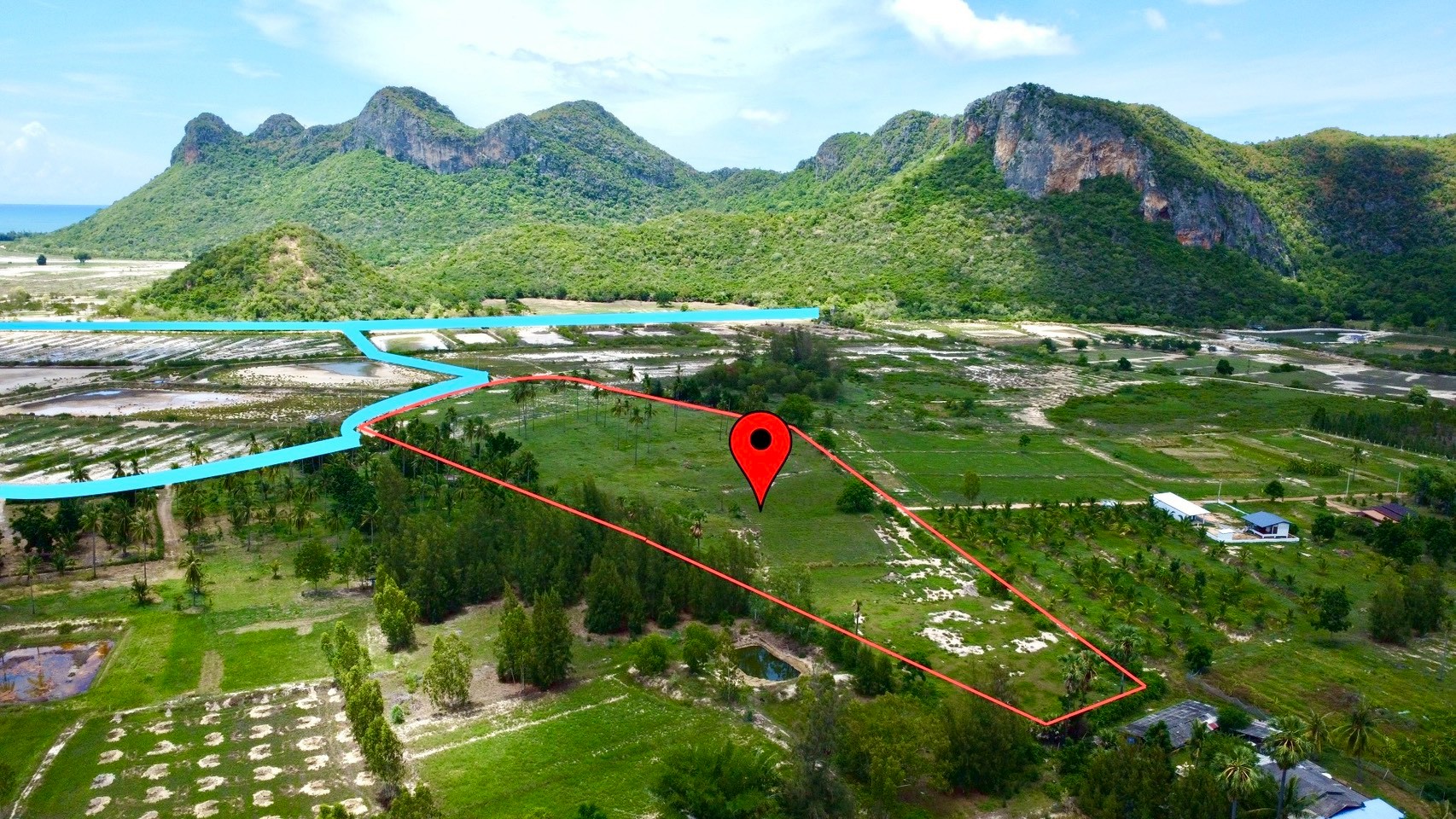 ภาพที่ดิน ที่ดินสามร้อยยอด วิวเขา 250°